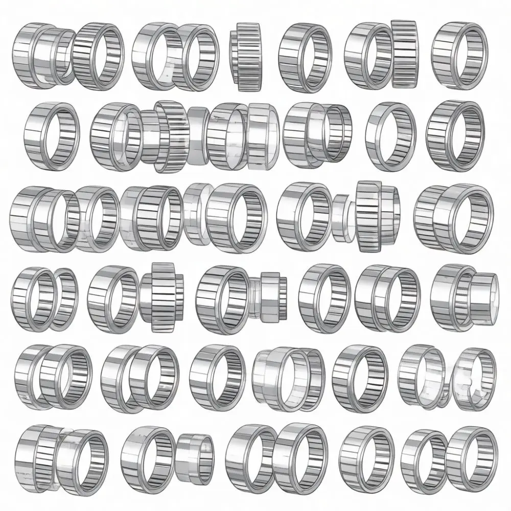 Industrial Needle Roller Bearing HK Series High Temperature Steel Rotary Support Mechanical Power Transmission Device