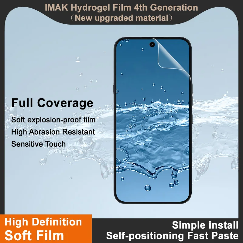 Protector de Pantalla IMAK 4th Hydrogel para OPPO K15 Pro+ 5G, Compatible con Huellas Dactilares