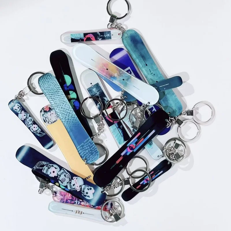 New Acrylic Ski Keychain Themed Gifts for Women Men Daughter Son Friends Gifts for Husband Wife Snowboarding Keychain