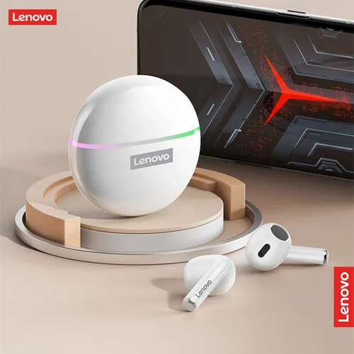 Imagen 2 del producto Auriculares originales Lenovo XT97 TWS inalámbricos Bluetooth 5,2 auriculares deportivos con reducción de ruido Control táctil auriculares con luz colorida
