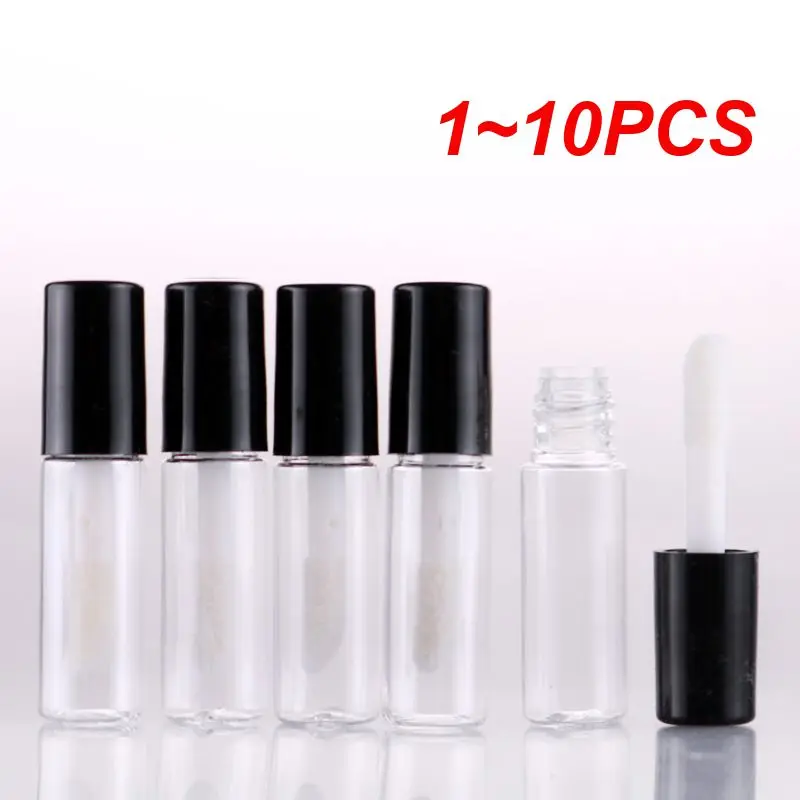 Tubo cosmético com garrafa de batom vazio, Lipgloss Sample Container, Lip Gloss Tubes, Rose Gold, Atacado, 1 a 10Pcs