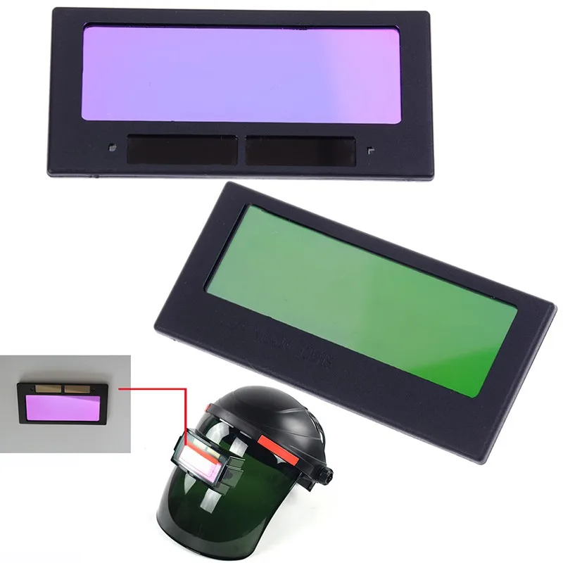 Auto Darken ing Schweißen Flip-Helm Linsen filter Schatten feste Schweiß linse automatische Verdunkelung Schweiß filter mit Lampen schirm