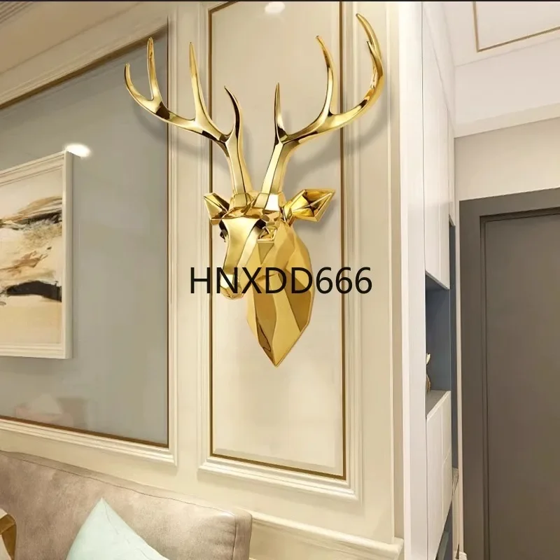 Lucky deer head wall decoration pendant