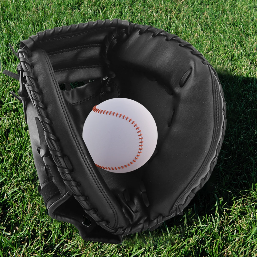 

Baseball Mitt PU Leather Baseball Fielding Glove Thicken Softball Glove Wear-resistant Beginner Play Training for Outdoor Sports