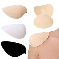 3Pairs Invisible Detachable Foam Shoulder Pad Breathable Adhesive Strips Shoulders Enhancer Low Shoulders Shoulder Pads