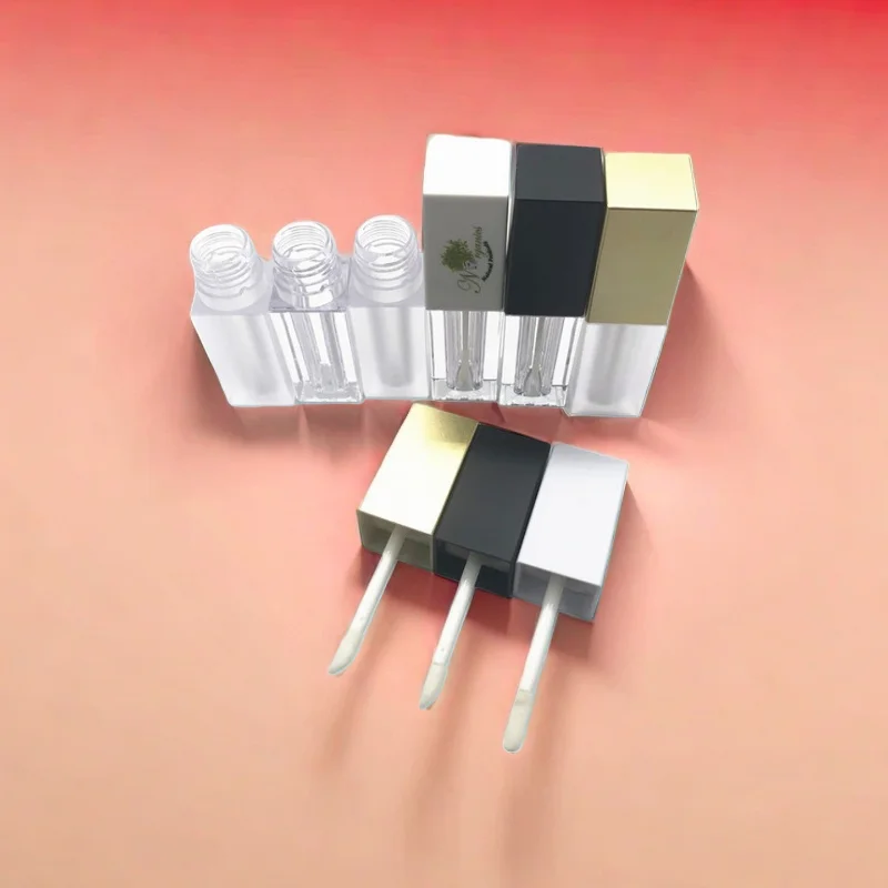 10/30/50 pçs 5ml vazio claro/esmerilhado tubo de brilho labial diy batom líquido/tubo de esmalte labial óleo amostra garrafa ferramenta de maquiagem