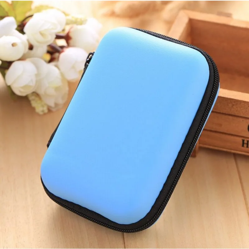 

Portable Mini Color Earphone Bag Coin Purse Headphone USB Cable Case Storage Box Wallet Carrying Pouch Bag Earphone Accessories