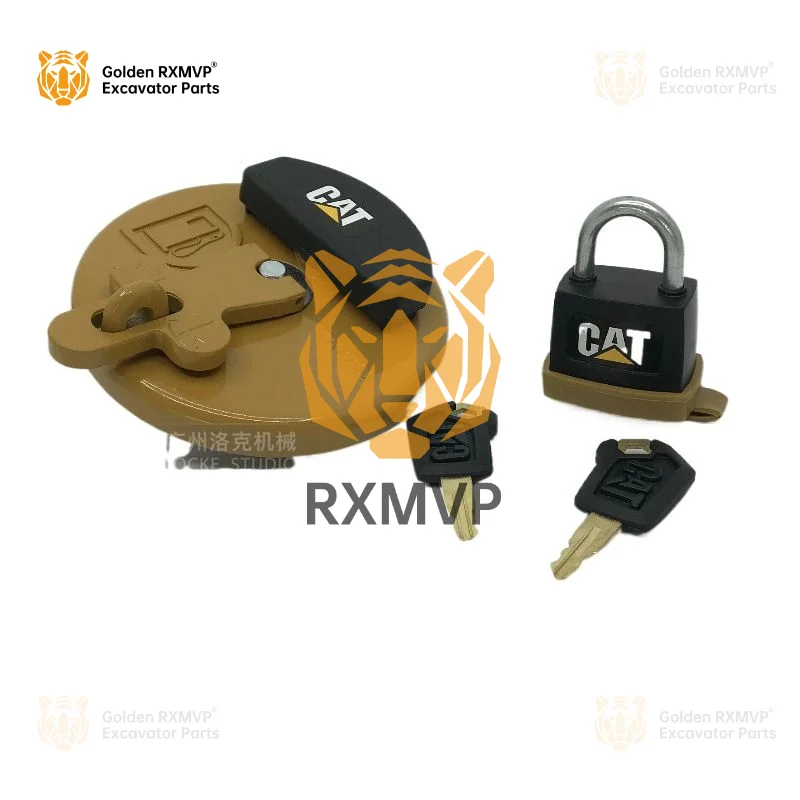 For Caterpillar cat Carter diesel tank cover 320D 323C 325D 336D 349D padlock key tank cover Excavator Accessories Parts