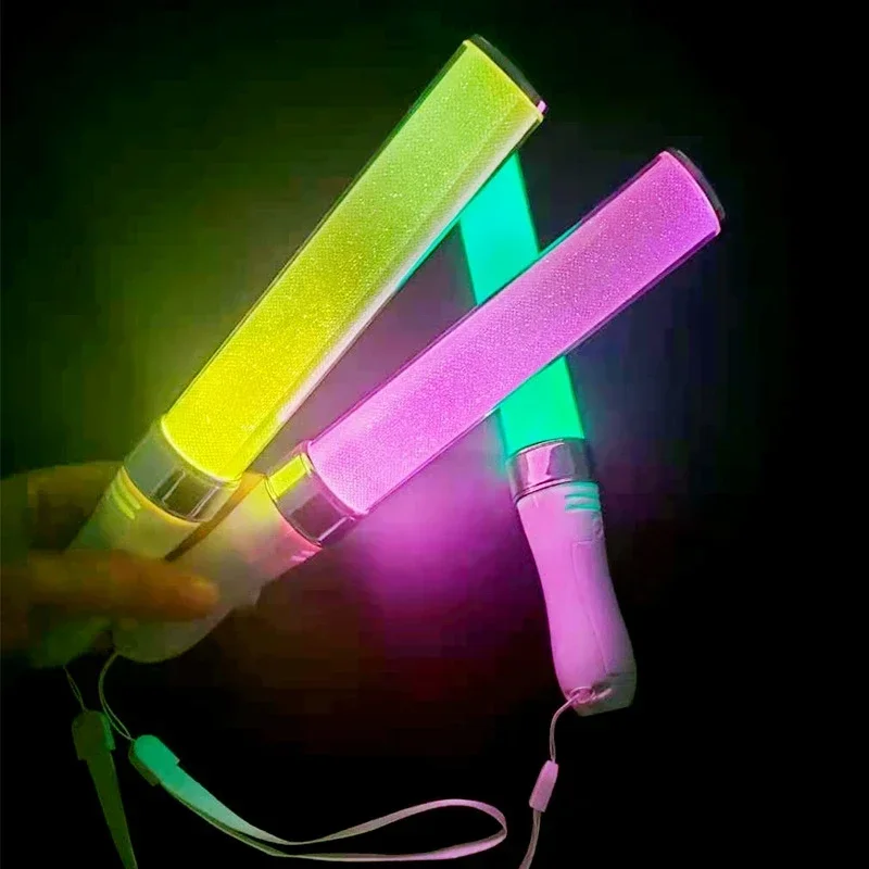 Palos de luz Kpop de 15 colores, barra luminosa para concierto, materiales brillantes para Idol, fiesta de cumpleaños