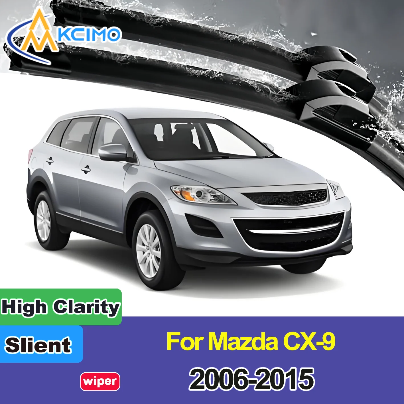 

KCIMO 2PCS New Wiper Blades for Mazda CX-9 TB 2006-2015 Front Windshield Auto Wipers Blade Accessories 2015 2014 2013 2012 2011