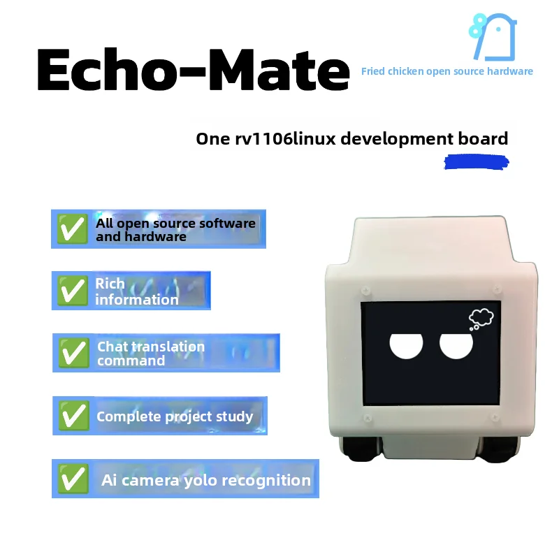 Echo RV1106 AI Vision Development Board Linux Embedded System 1TOPS NPU OpenCV Preinstalled for Robotics Desktop Projects
