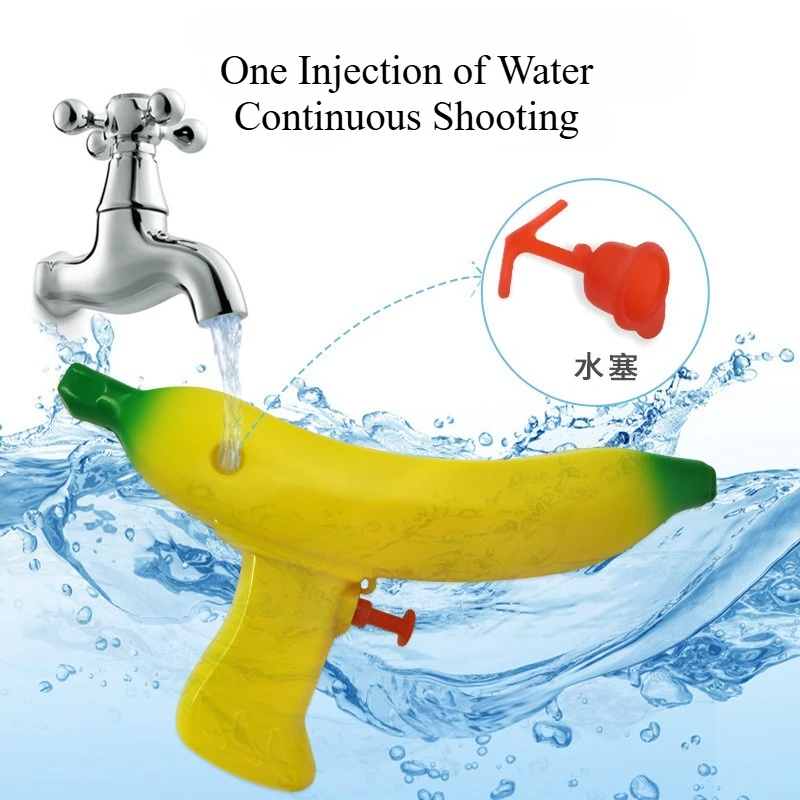 ตลกกล้วยน้ําปืนกดผลไม้ปืนฤดูร้อนสระว่ายน้ําเล่นน้ําต่อสู้ของเล่นสําหรับ Beach Battle เกมวันหยุด