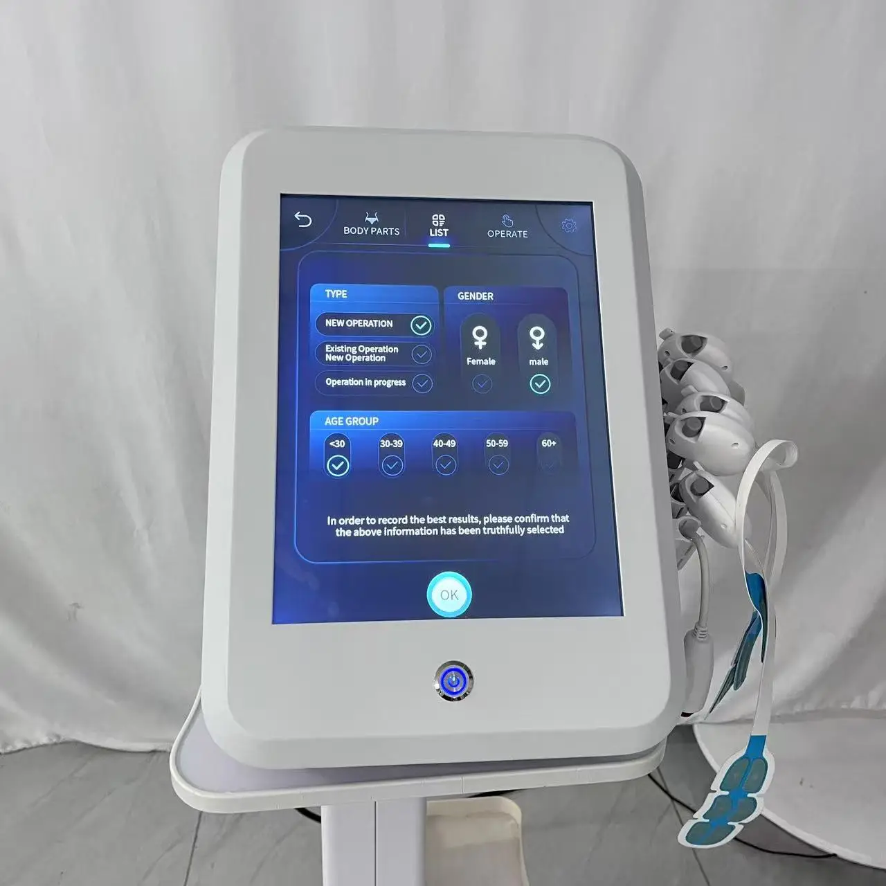 MYOslim جهاز الوجه مكركرنت المضادة للتجاعيد رفع آلة EMS RF شد الجلد تفعيل الكولاجين مكافحة الشيخوخة الاستخدام المنزلي