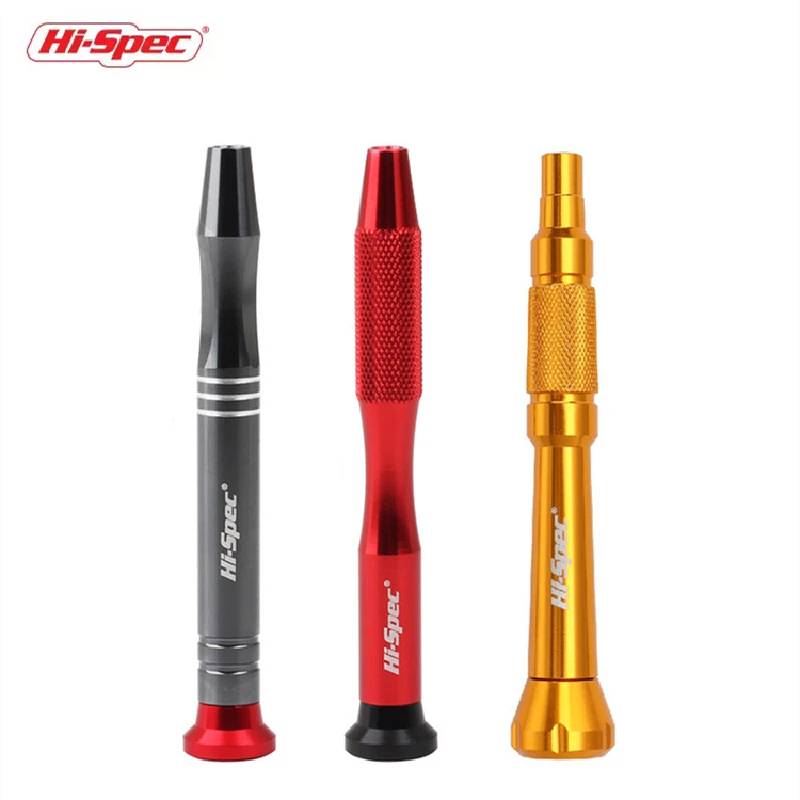 Hi-Spec Mini Precision Screwdriver Bit Holder 4mm Magnetic Screwdriver Bolt Driver Handle Zinc Alloy Steel Ratchet Screw Driver