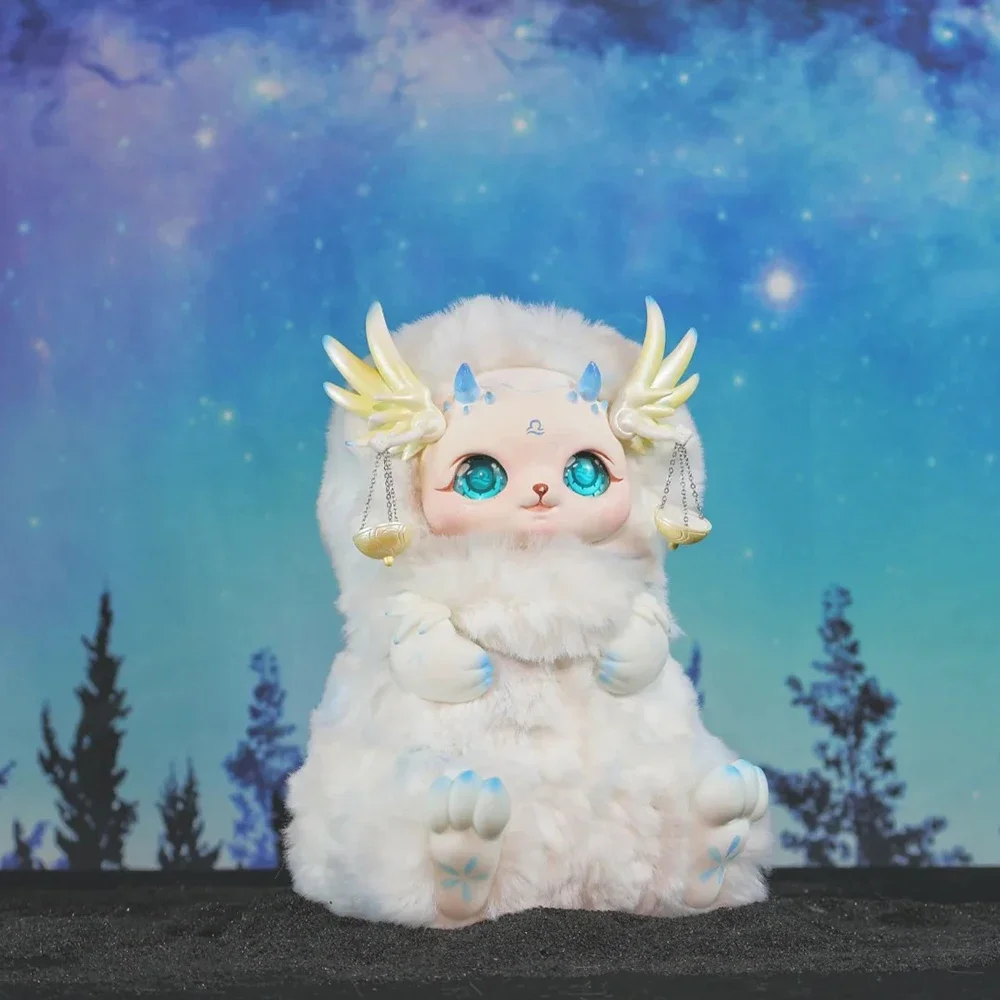 New Mobostar Twelve Constellations Morning Dew Series Mystery Box Soft Vinyl Dolls Blind Box Plush Figurine Toy Collection Gift