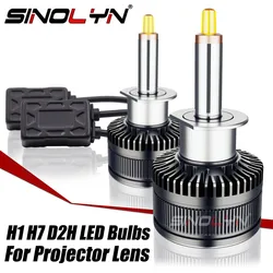 Sinolyn 4300K 6000K H7 LED H1 D2H D2S H11 9005 9006 СВЕТОДИОДНЫЕ лампы автомобильных фар 8000LM Фары для объективов проекторов Автомобильные аксессуары,ампочки на авто,лед лампы для авто