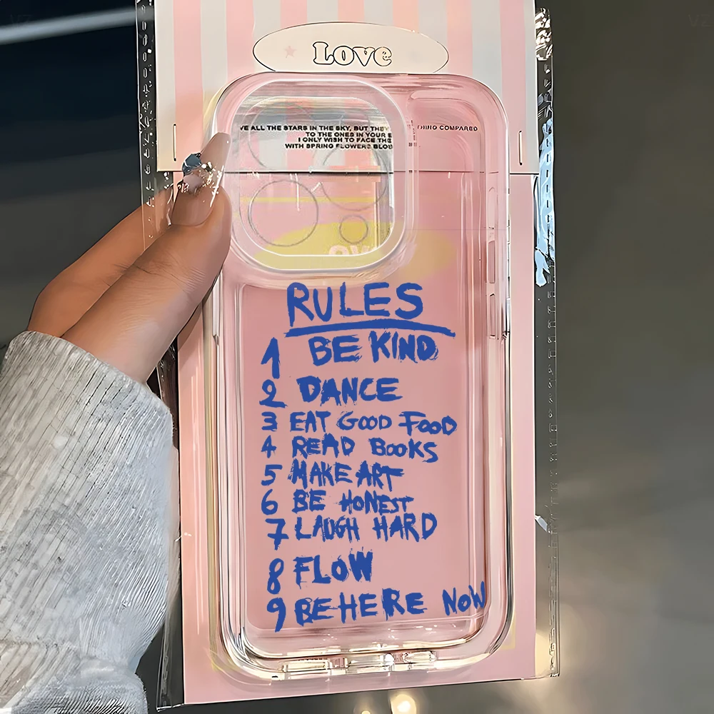 حافظة لهاتف آيفون 17 16 15 14 13 12 11 Pro Max XR 8 Air Plus غطاء خلفي شفاف