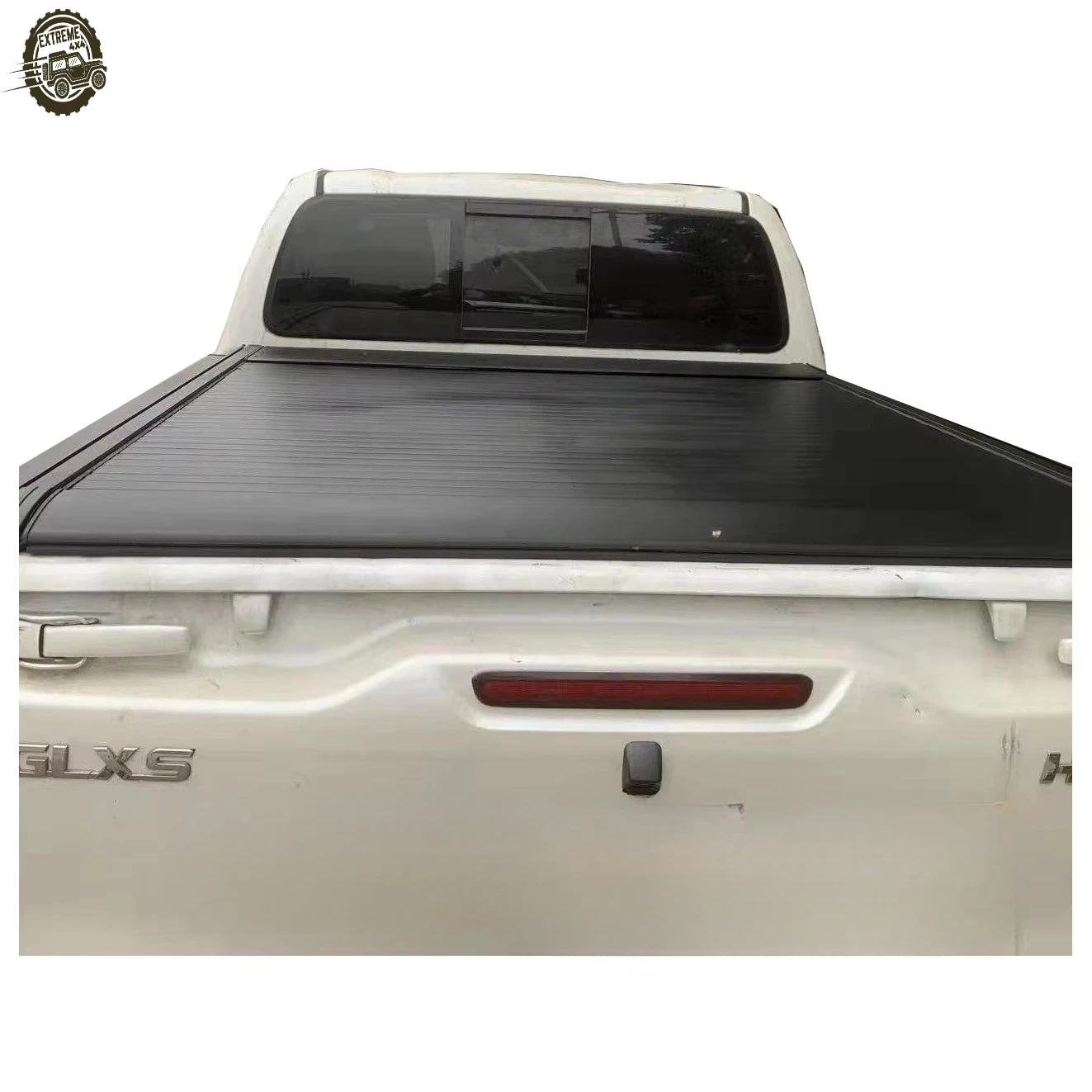 Electric Aluminum Alloy Retractable Locking Tonneau Cover for Toyota Pickup Truck-Universal Fit No-Drill Roll-Up Bed Cover