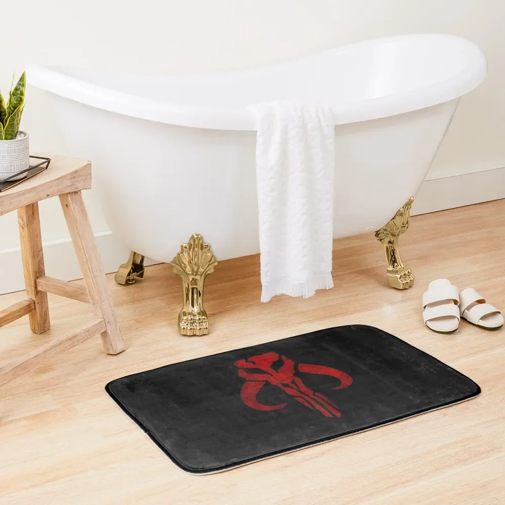 mando logo red Bath Mat Foot Bathroom Modern Bathroom Accessories Mat