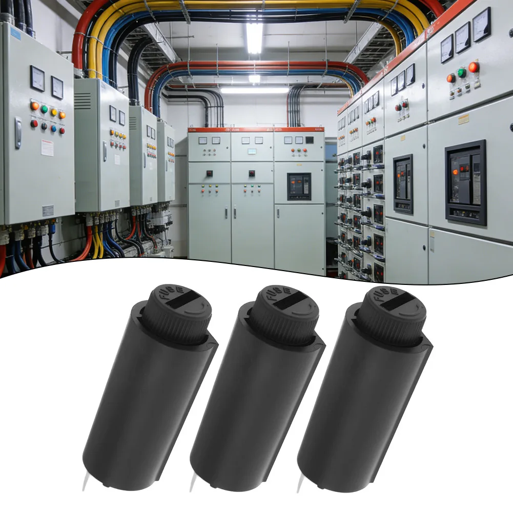 DIY Electronics Fuse Holder Vertical Fuse Holder For Power Boards Fuse Component 38mm Total Length Closed Design