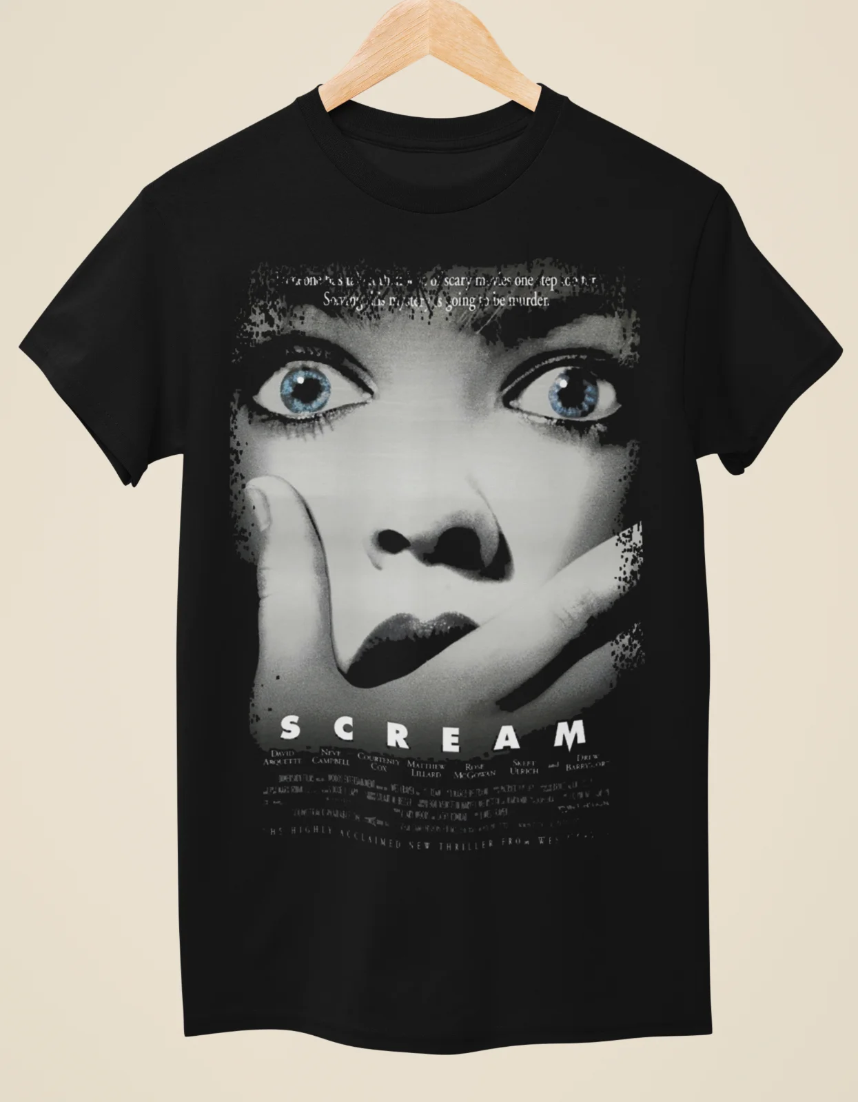 Scream - Movie Poster Inspired Unisex Black T-Shirt