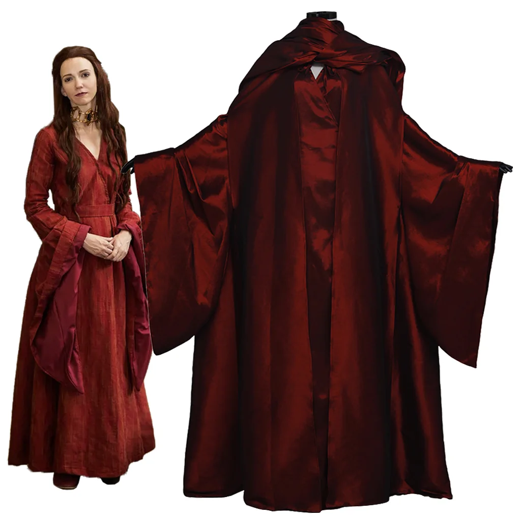 

Medievale Power Queen Dress Movie TV Noble Ball Gown Gorgeous Red Vintage Costume Women's Party Floor Length Dress with Scarf
