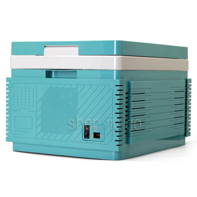 Mini Réfrigérateur de Voiture Multifonction, Domestique et Extérieur, avec Batterie Grise, 12 Litres, Portable, Bluetooth