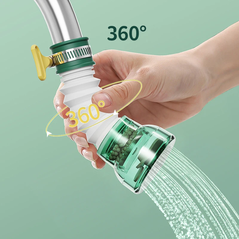 360° Rotating Faucet Bubbler Water Saving Nozzle Kitchen Sink Tap Filter Adapter Accessories