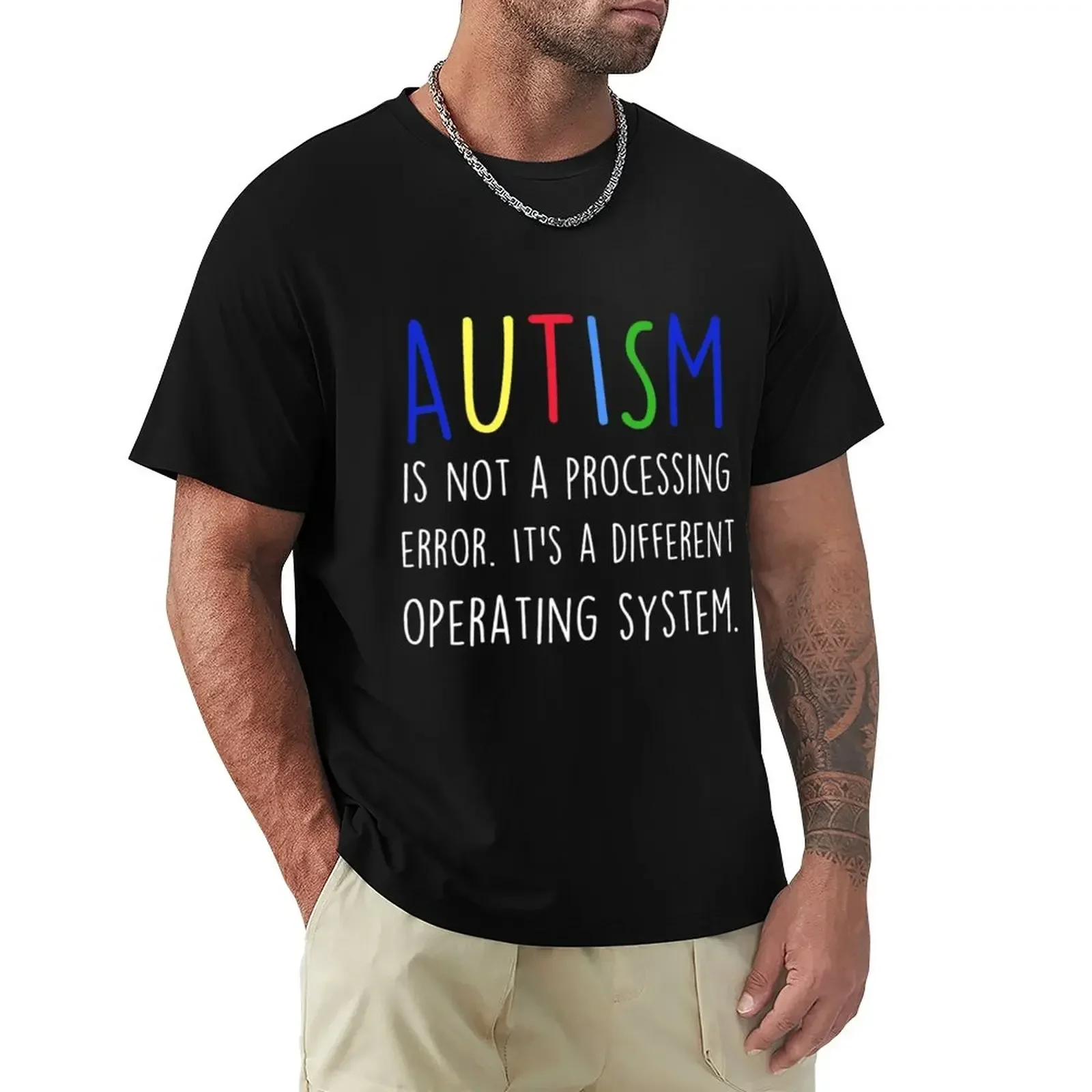 ummer harajuku custom t shirt heavyweight Informal Autism is not a processing error. It_s a different operating system T-Shirt