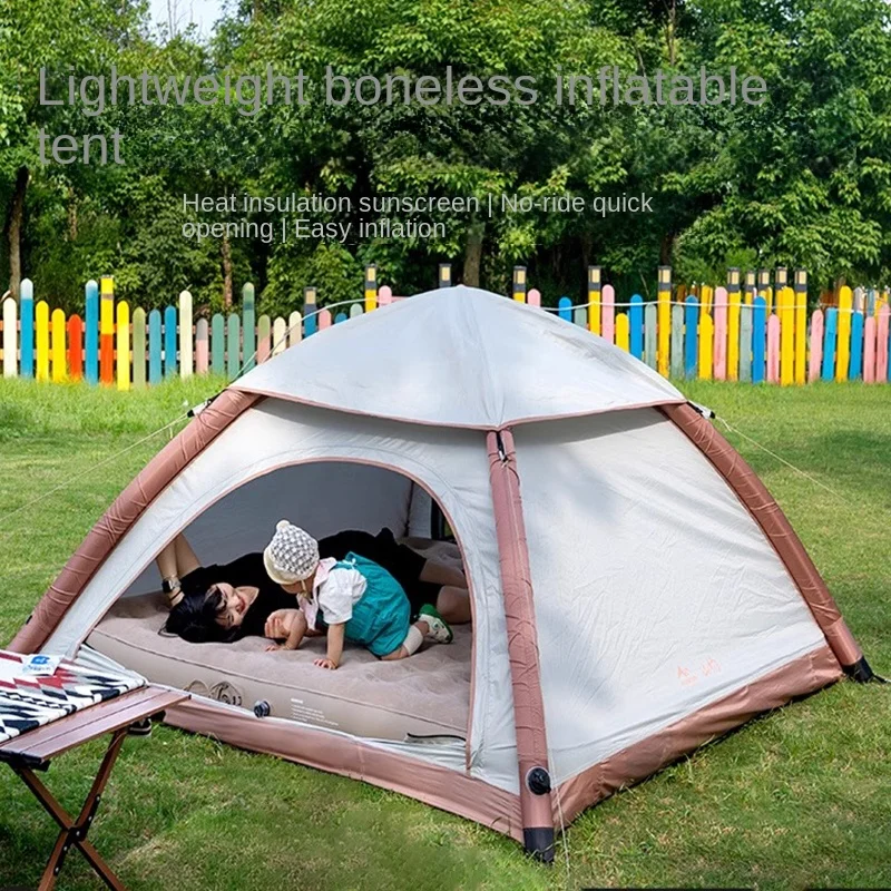 

Automatic inflatable tent outdoor camping equipment 3-4 people foldable portable tent overnight camping waterproof air tent