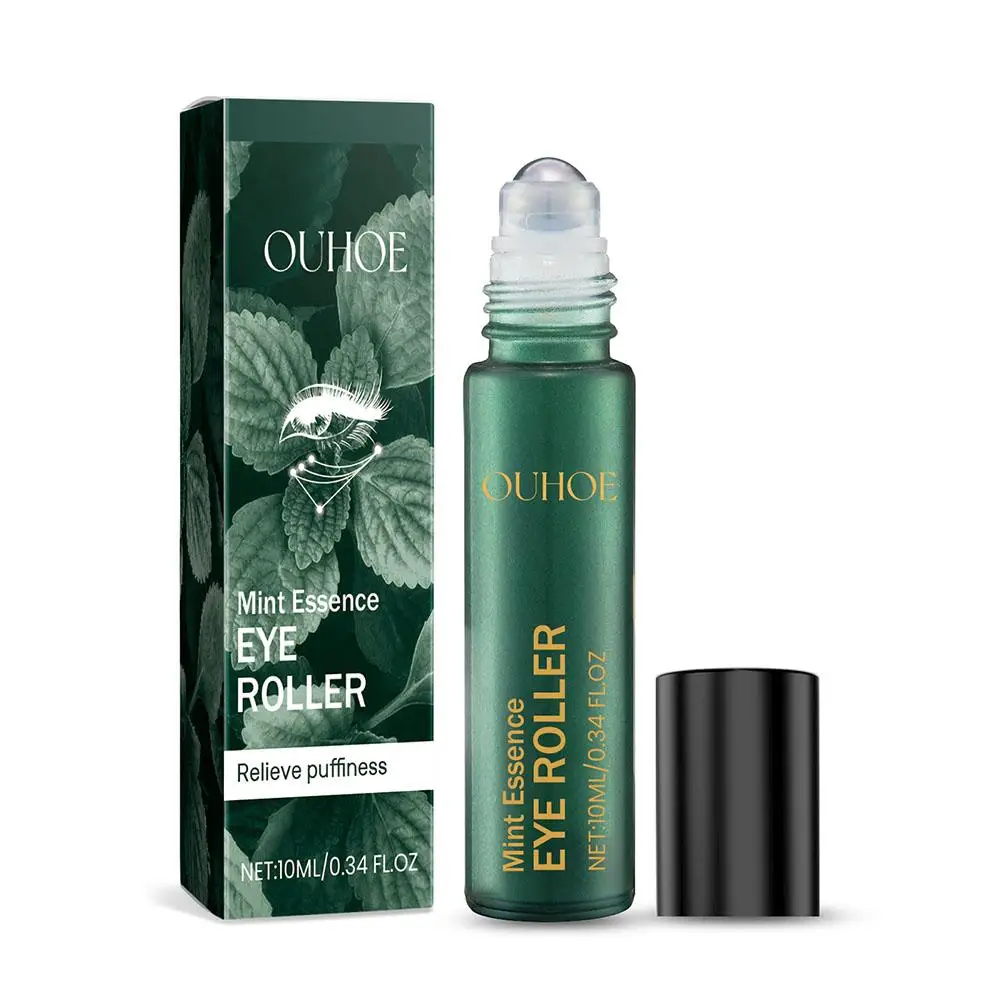 OUHOE 10ml Peptide Nourishing Anti Wrinkle Eye Serum Bags Skin Care Firming Lifting Anti Dark Circle Eye Roller Puffiness E U2S1