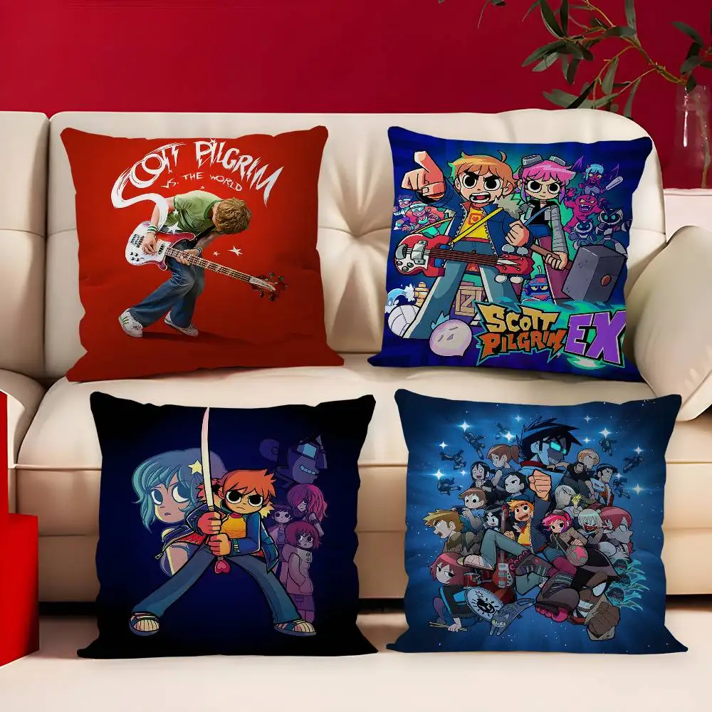 

S-Scott Pilgrim vs the World Pillow Cover for Bedroom Room and Living Room Sofa Decorative Cushion Cover