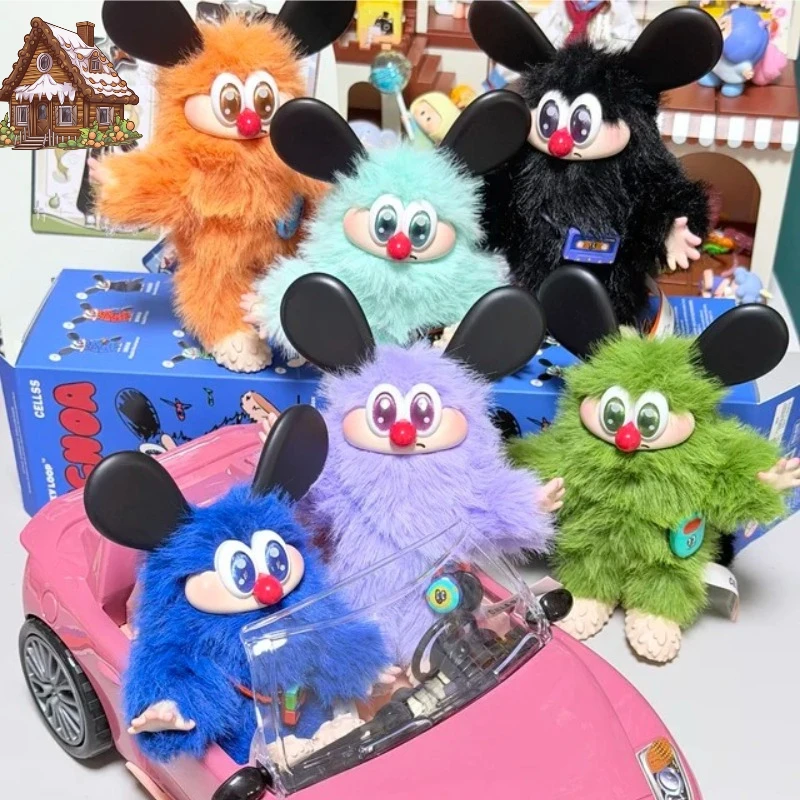 LuckyLoop ECHOA Endless Hertz Series Plush Doll Pendant Blind Box Toy Cute Anime Action Figure Bag Kawaii Fluffy Doll Decor Gift