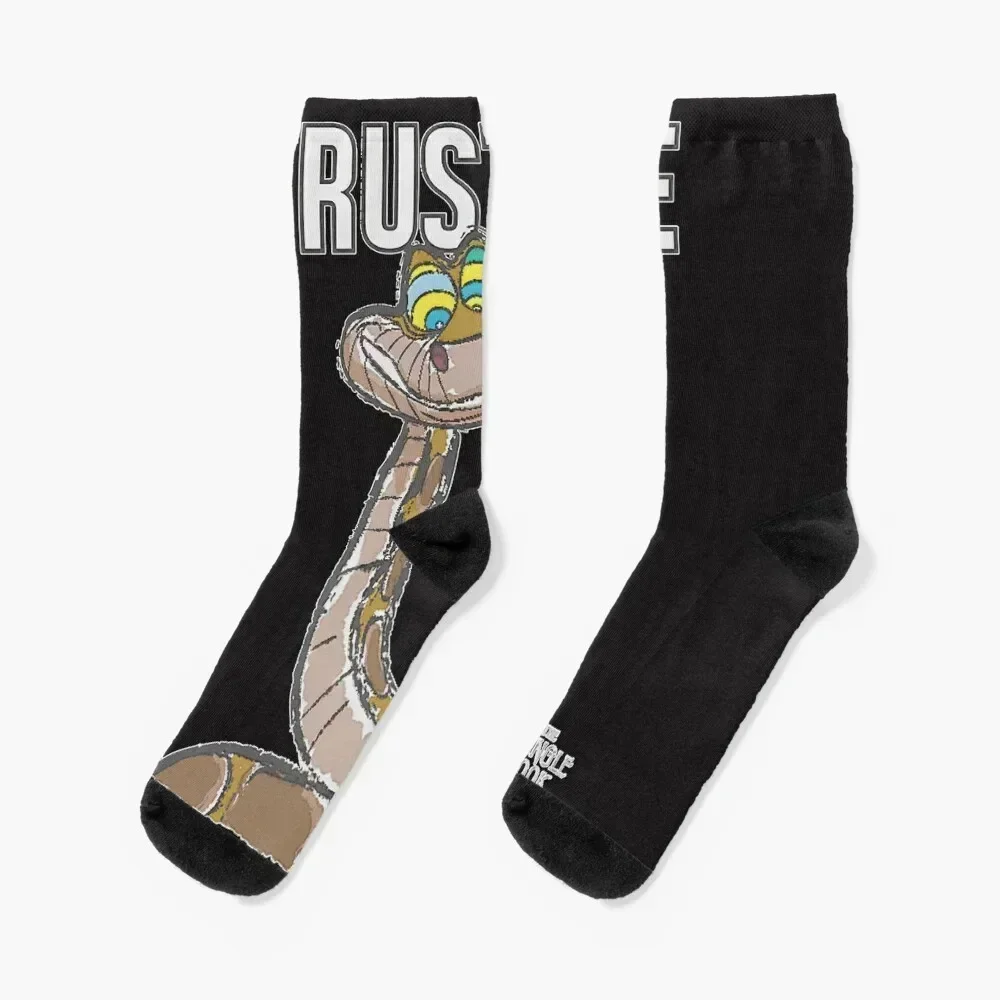 El libro de la selva Kaa Trust Me Snake Poster calcetines hombre Crossfit invierno térmico escalada calcetines masculinos mujeres