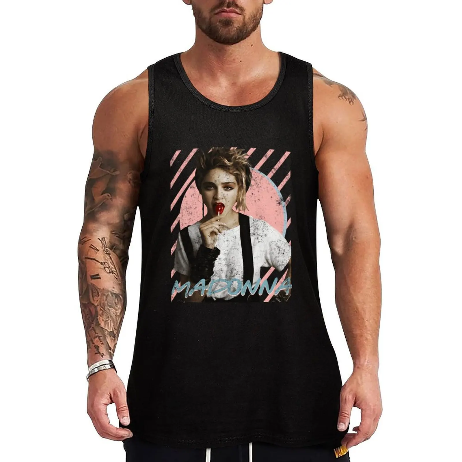 

Pop Music Albums Vintage Singer Classic Logo Tank Top Man sleeveless shirt gym t shirt men muscle t-shirt Men sleeveless tee