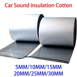 100cmx50cm Car Sound Deadener Mat 5/10/15/20/25/30mm Noise Heat Deadening Soundproof Dampening Mat For Car Hood Engine Door