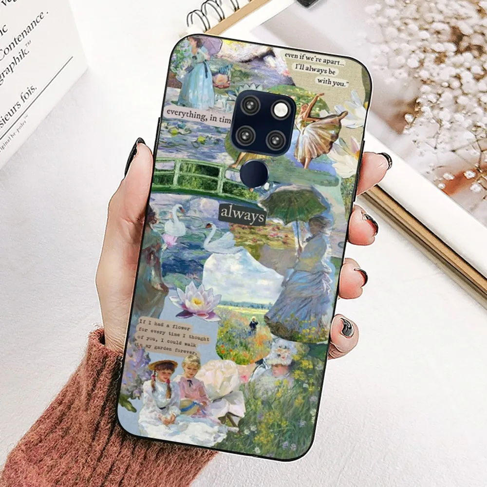 Claude Monet Impressionism Painte Phone Case For Huawei Mate 10 20 30 40 50 lite pro Nova 3 3i 5 6 SE 7 pro 7SE