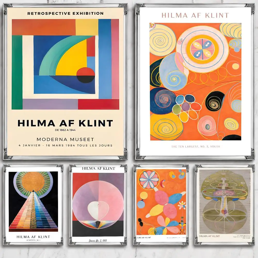 Artist Mystical H-Hilma af Klint Poster HD Wall Decor for Bedroom Living Room Dorm Bar Cafe Gift