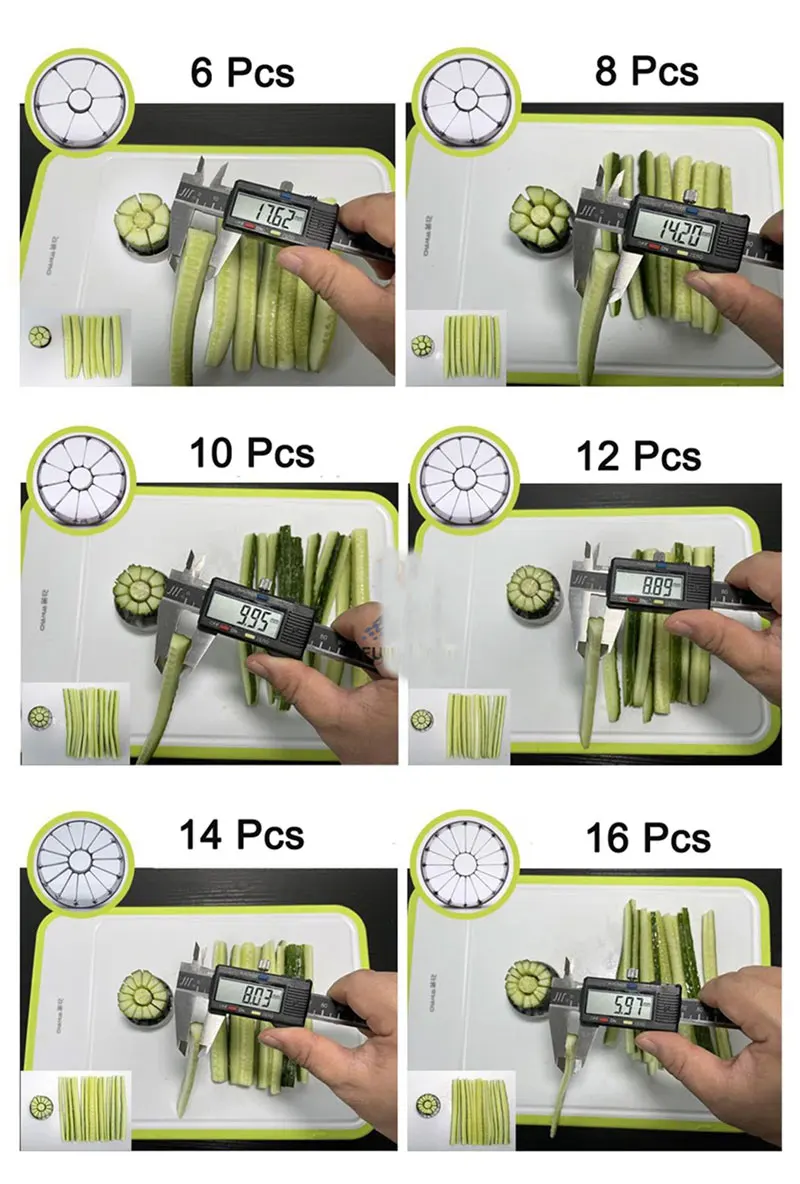 Stainless Steel Manual Cucumber Cutting Machine Latest Design Vegetable Cucumber Cutter