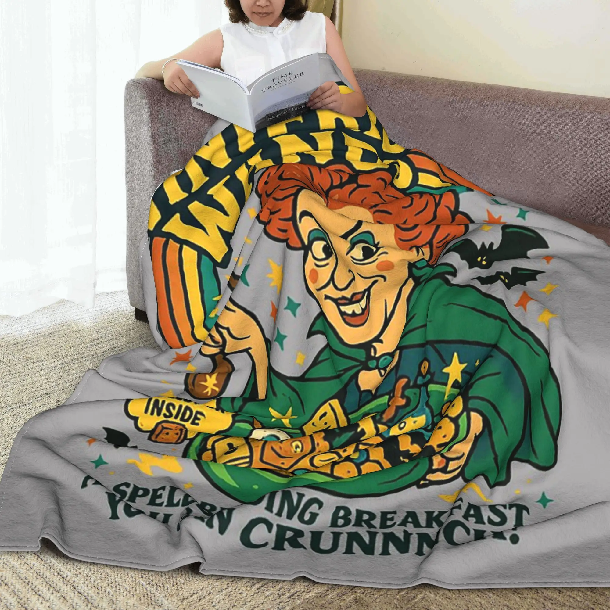 

Одеяло Winifred's Wands на Хэллоуин, легкое флисовое одеяло для дивана, постельное белье, дорожные пледы, покрывало, одеяло