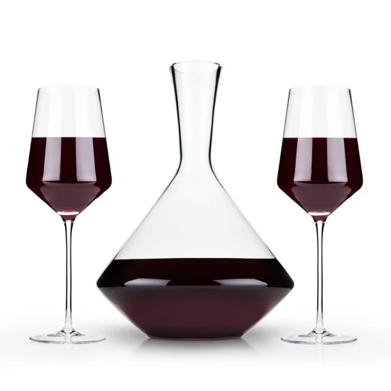 

Графин для вина с бокальонами для вина Бордо, аксессуары для вина, набор из 3-х шт.