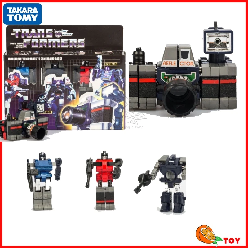 

In stock Transformers toys US version G1 84-86 KO camera three brothers Model Robot Collection Action Figure Toy Gift Hobby
