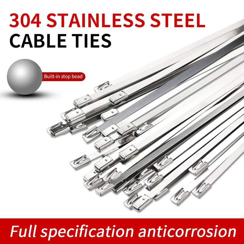 4.6mm wide stainless steel cable tie (100mm - 400mm)