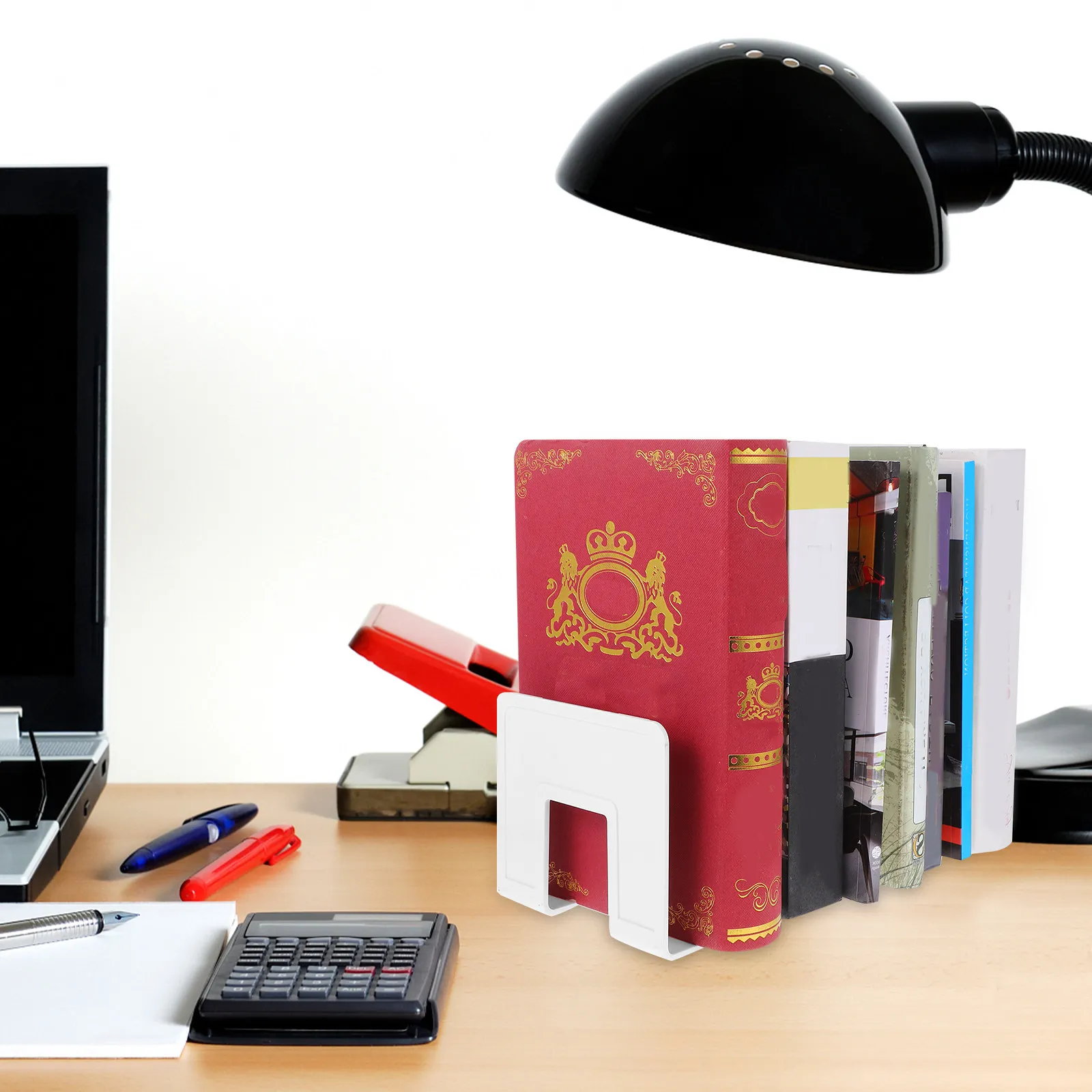 

Desktop Document Organizer File Storage Rack Book Stand Convenient Desktop File Holder Book Storage Rack Office Organizer