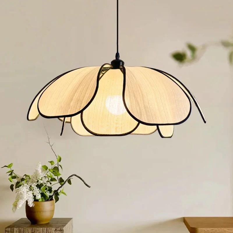 

Nordic Fabric Ceiling Chandelier Living Room Bedroom Restaurant Modern Led Pendant Lights Decoration Home Lighting Hanging Lamps