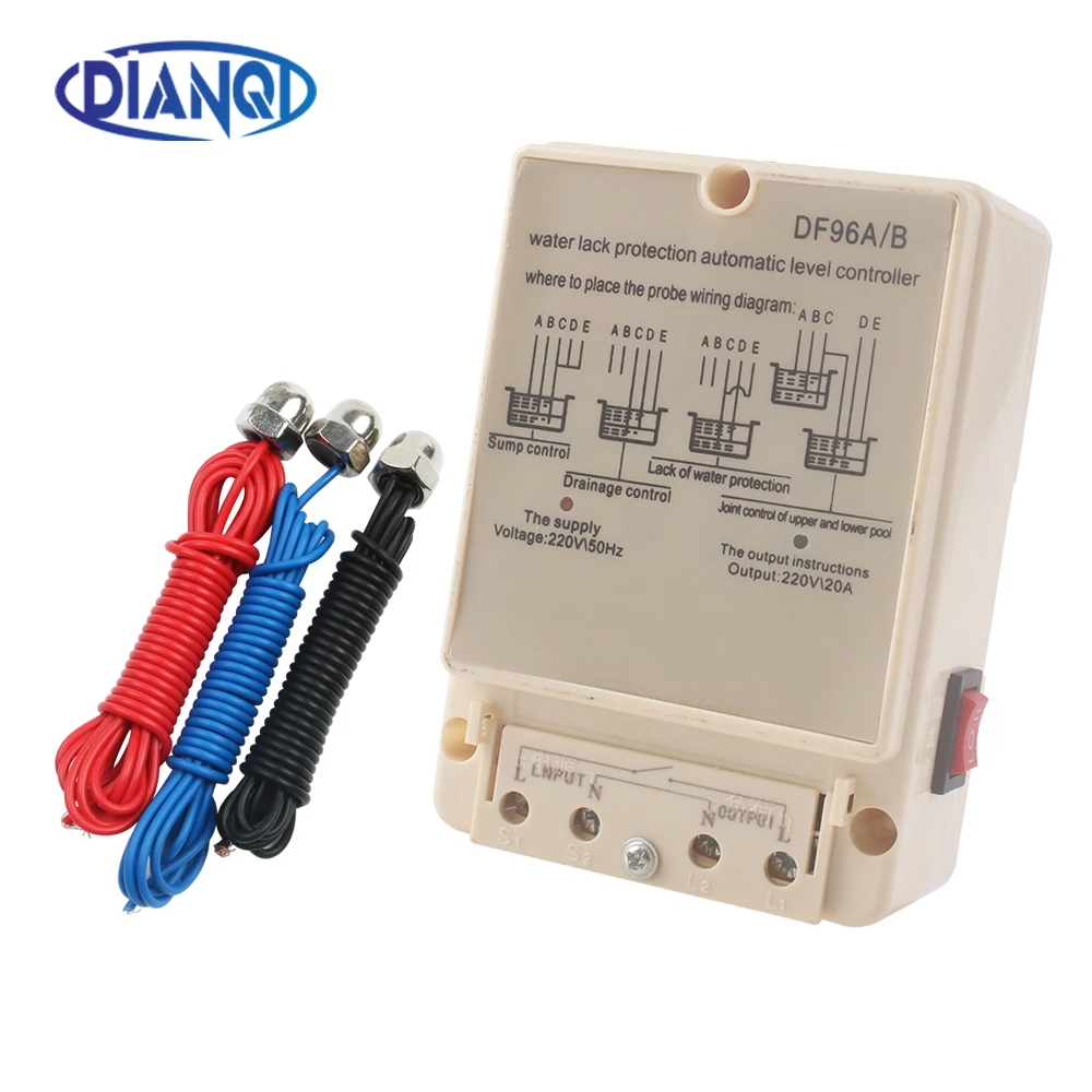 DF-96A/B DF-96A DF-96B Automatic Liquid Switch protection automatic water level controller  Pump Controller 20A 220V