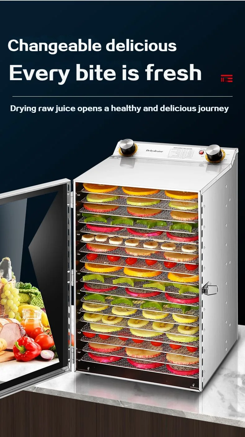 Best Cheap Intelligent Fruit And Vegetable Drying Machine High-quality Commercial Household 18-layer Food Dehydrator