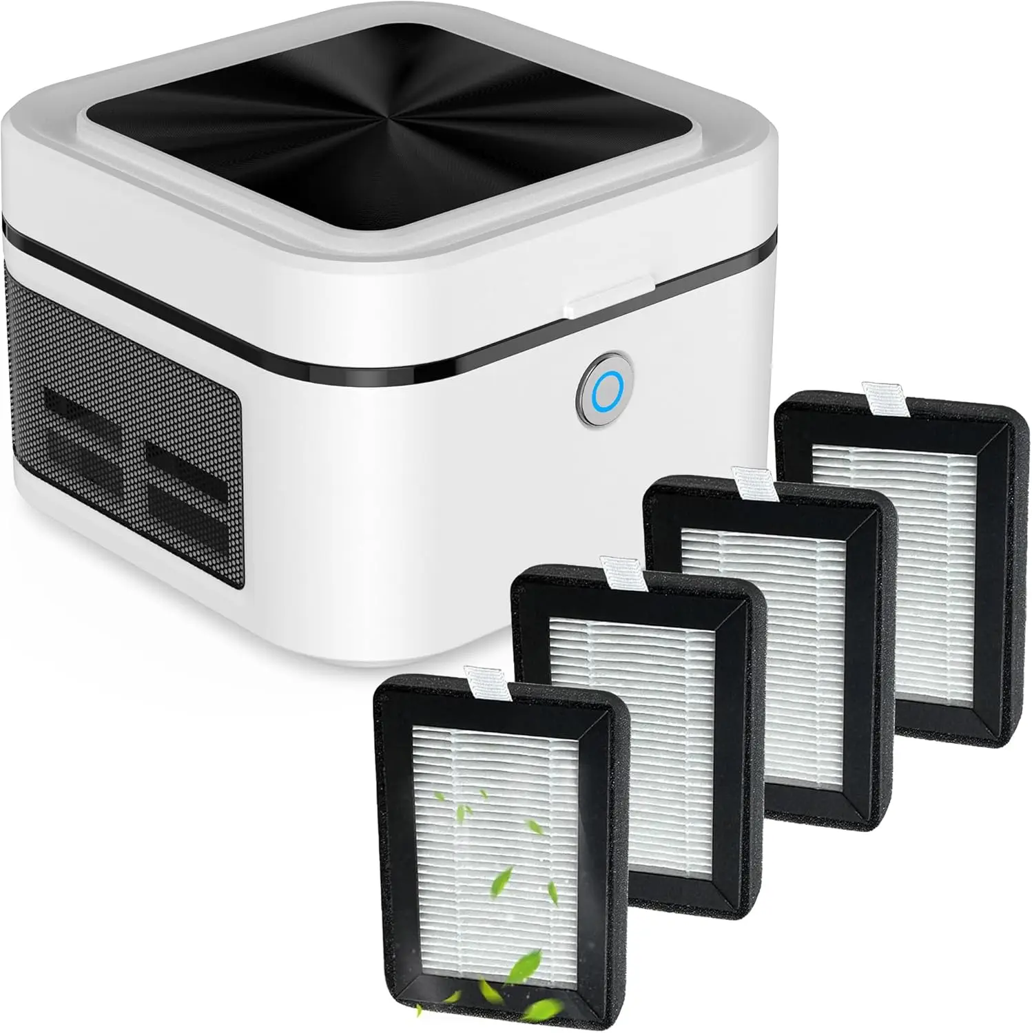 

Набор из 4-х бездымных пепельниц с очистителем воздуха, USB-зарядка, портативные для дома, офиса, автомобиля