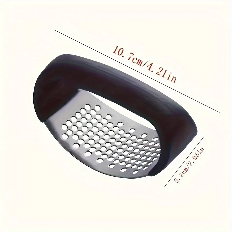 Essential Kitchen Tool, mühelose Knoblauch- und Ingwerpresse. Sicheres Design, 10 cm, langlebig und kompakt