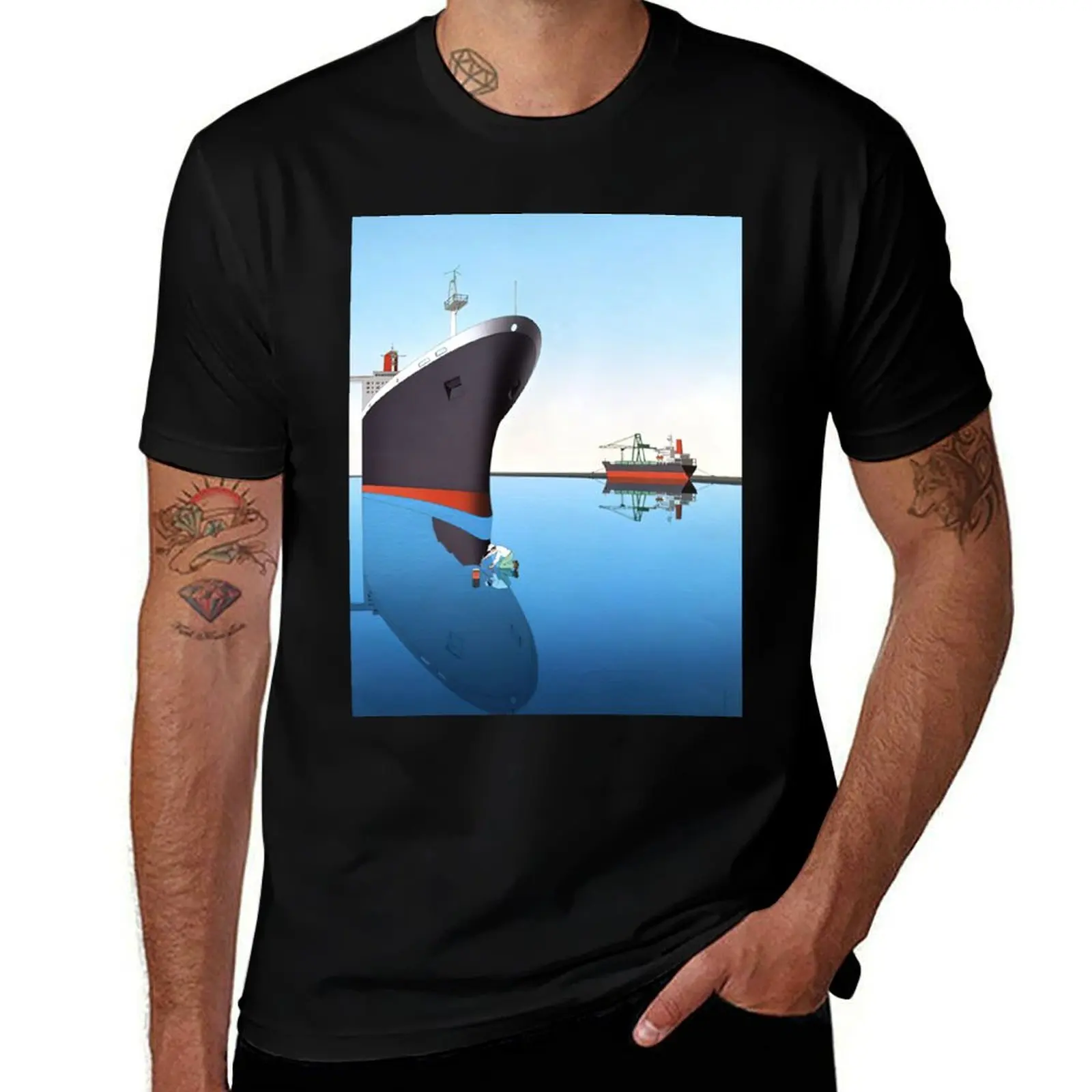 

guy billout T-Shirt man t shirt designer t shirt for man 100 percent cotton T-Shirt